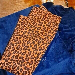Levis Strauss signature brand Leopard print skinny jeans.